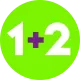 1+2 logo