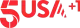 5USA +1 logo